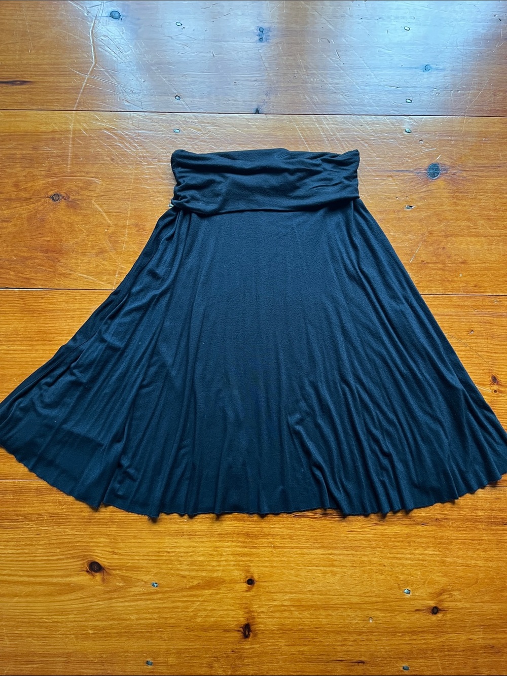 Fold-Over Waist Skirt
